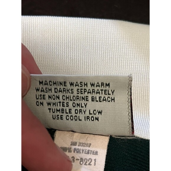 Crest Careers Dress Womens 6 Navy White Zip Front Short Sleeve Uniform Made USA - Picture 10 of 11